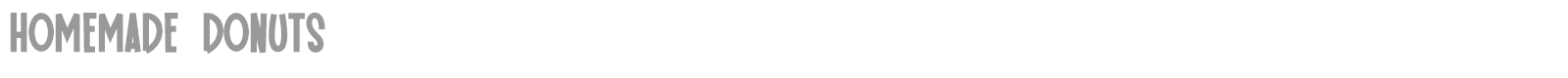 Homemade Donuts font preview